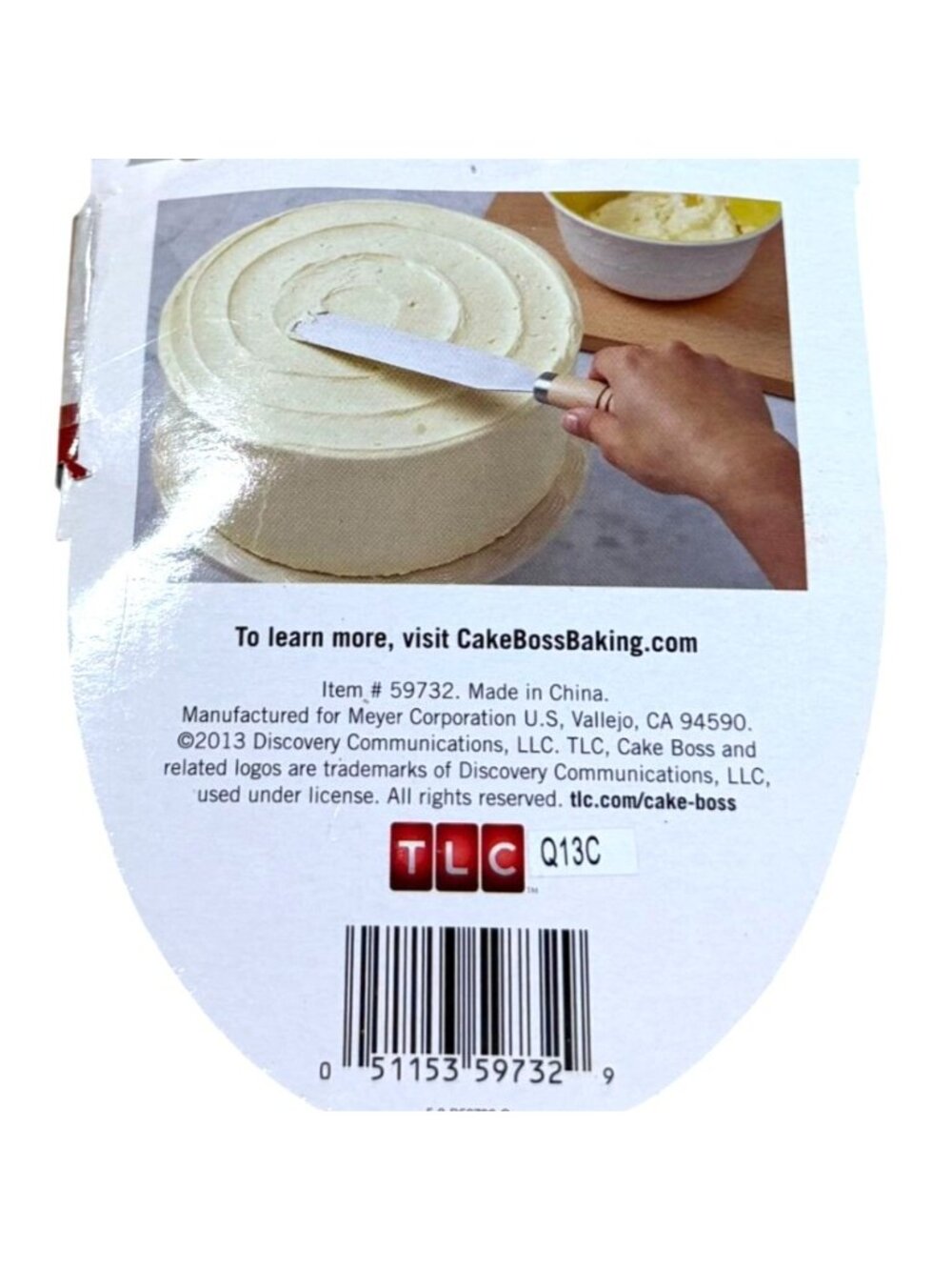 Cake Boss 2 Piece Icing Spatula Set NEW Wood Handle Stainless Steel Blades 6" 8" - Picture 5 of 5